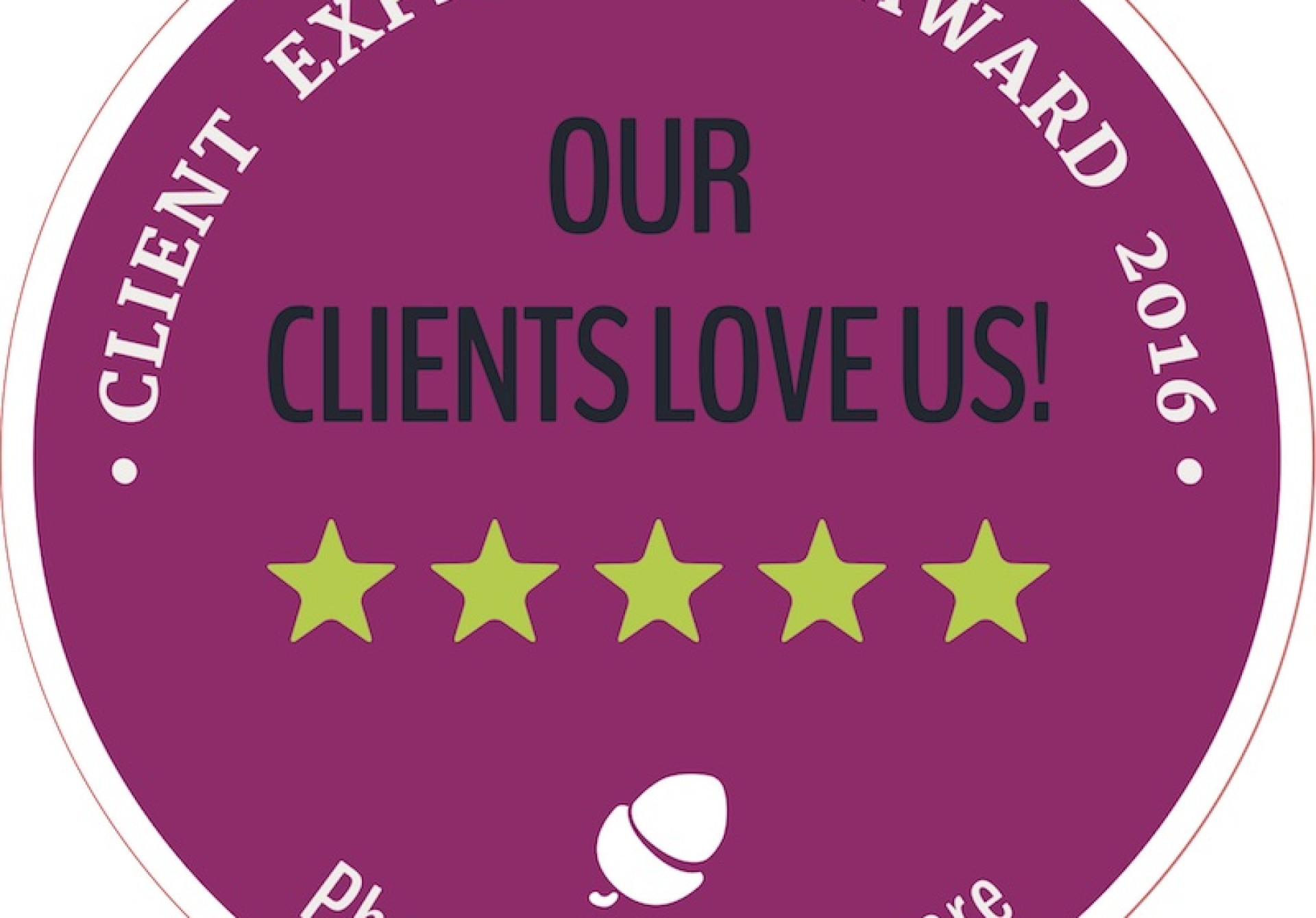 We are really excited we have received “The Client experience Award 2016” We are in the top 3% for UK and Ireland